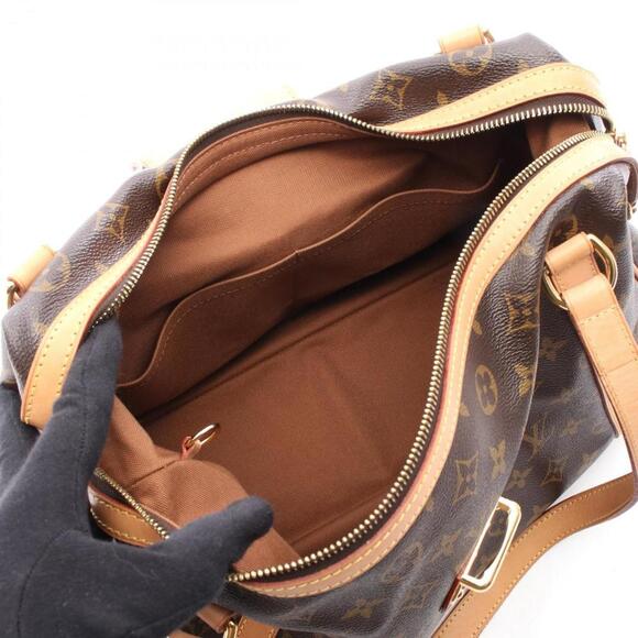 LOUIS VUITTON Brown Monogram Leather Shoulder Bag - Picture 3 of 9